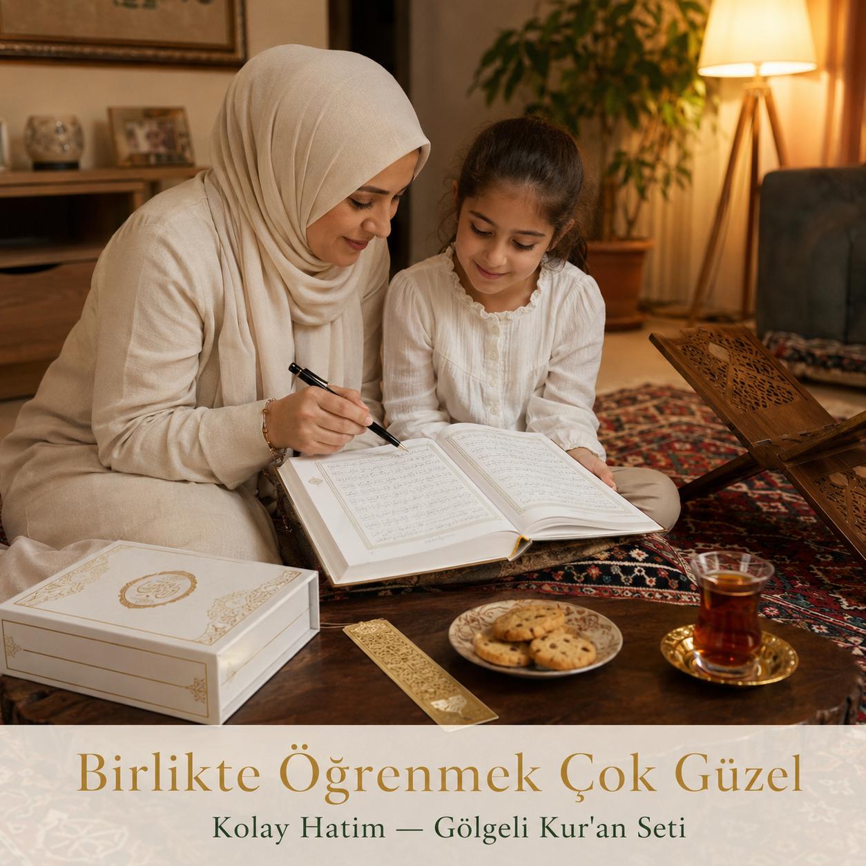Gölgeli Kur'an-I Kerim Seti | Yazarak Öğren Kalbine Yaz